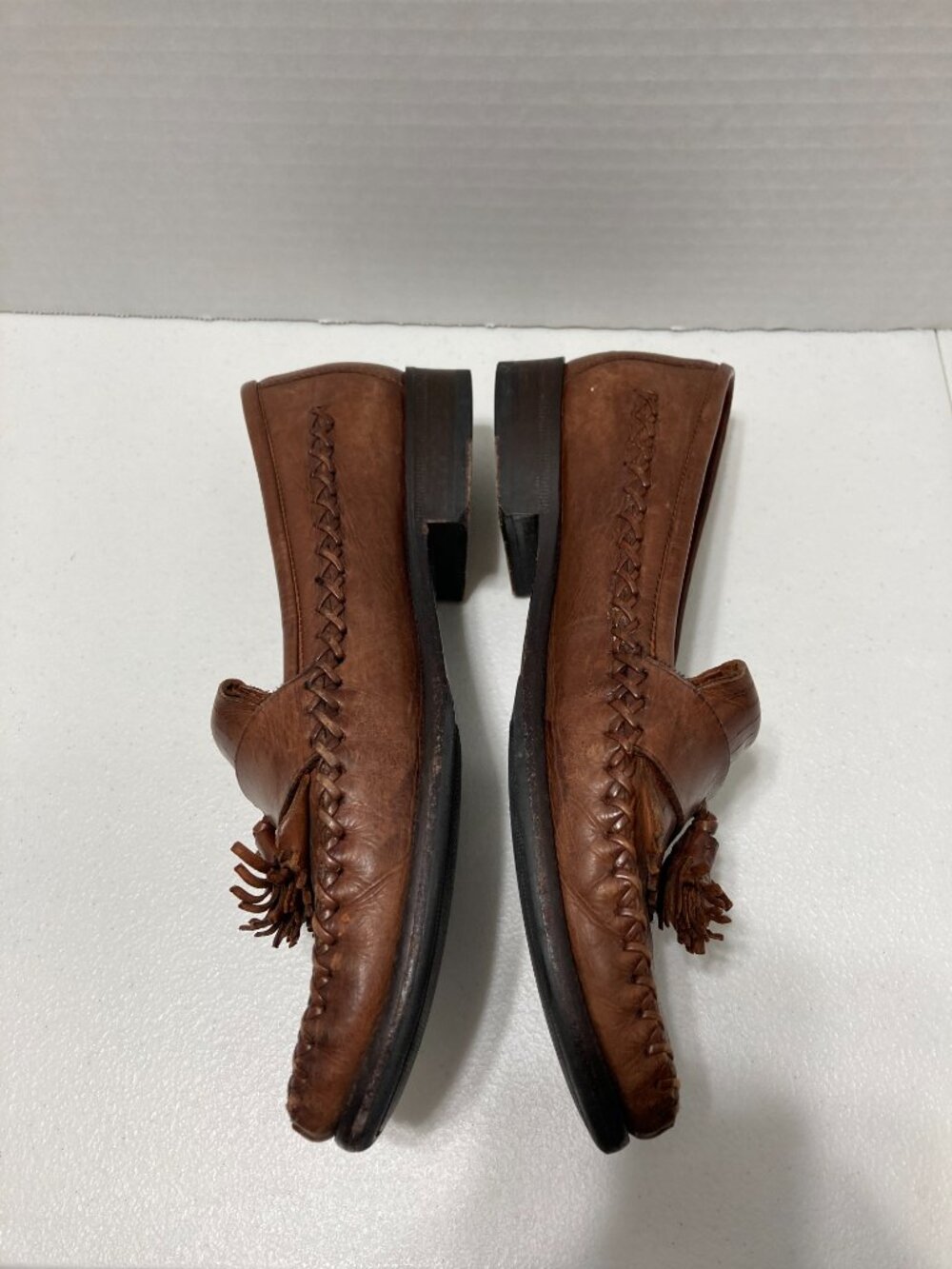Vintage Cole Haan Country Women’s Kiltie Tassel Loafers Leather Brown Moccasins - Picture 6 of 12